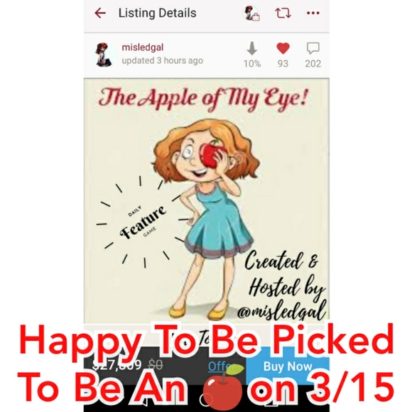 VERY HAPPY TO BE 1 OF 🍎's TODAY 3/15 - Picture 1 of 2